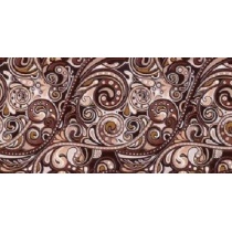 نمونه کار شده لجند قهوه ای کاشی لوتوس - 60*30 - کاشی الوند ALVAND TILE