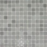 کاشی استخری شیشه ای میکس 4021 سفید طوسی مشکی - زمرد گلس تایل Zomorod Glass Tile