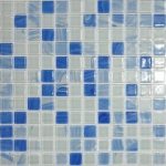 کاشی استخری شیشه ای میکس آبی سفید 4052 - زمرد گلس تایل Zomorod Glass Tile - تصویر 4