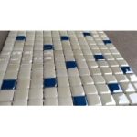 5028 استخری میکس سفید سرمه ای - کاشی استخری شیشه ای 5028 - کاشی استخری ییلدیز