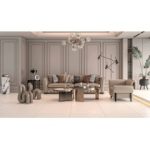 Amani Marble Gray - سرامیک آمانی ماربل طوسی روشن مات مدل کارشده 80x80 - سرامیک راک - تصویر 4