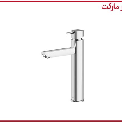 شیر روشویی پایه بلند شودر مدل یونیک کروم