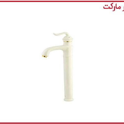 شیر روشویی پایه بلند شودر مدل لوکا شیری طلا
