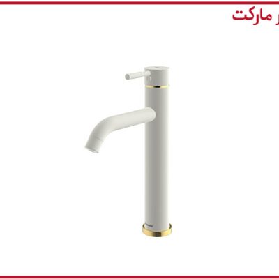 شیر روشویی پایه بلند مارینو شیری طلا شودر