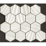 لوچزا Lucheza - موزاییک لوچزا قهوه ای براق 23x27 - کاشی رومانس ROMANCE TILE