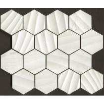 لوچزا Lucheza - موزاییک لوچزا کرم براق 23x27 - کاشی رومانس ROMANCE TILE
