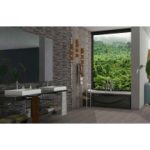 منچستر Manchester - سرامیک منچستر تک گل طوسی 3090 - سرامیک بته Bote Ceramic