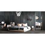 سرامیک سیلوانا آبی زنگاری مدل کارشده 80x160 - کاشی هرمس تبریز
